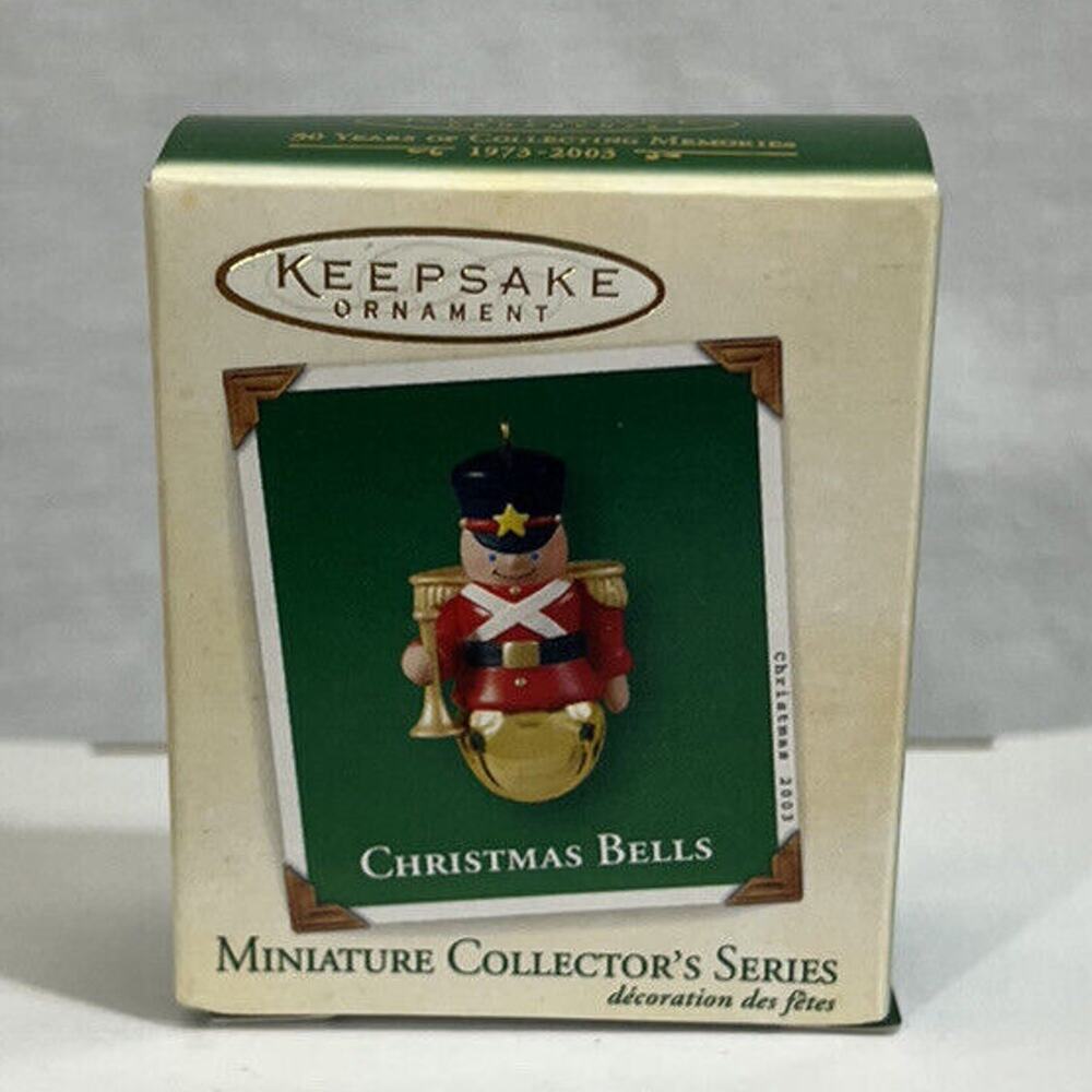 Hallmark 2003 MINIATURE Christmas Bells‎ mini Ornament 9th Soldier Nutcracker - Picture 2 of 3